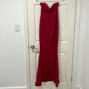 Formal long Red dress .